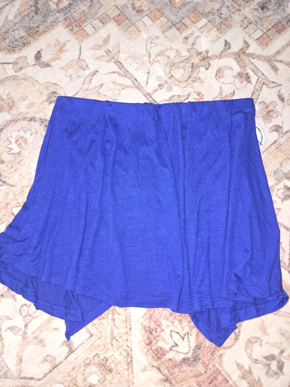 Active USA Royal Blue Asymmetrical Backless Skirt